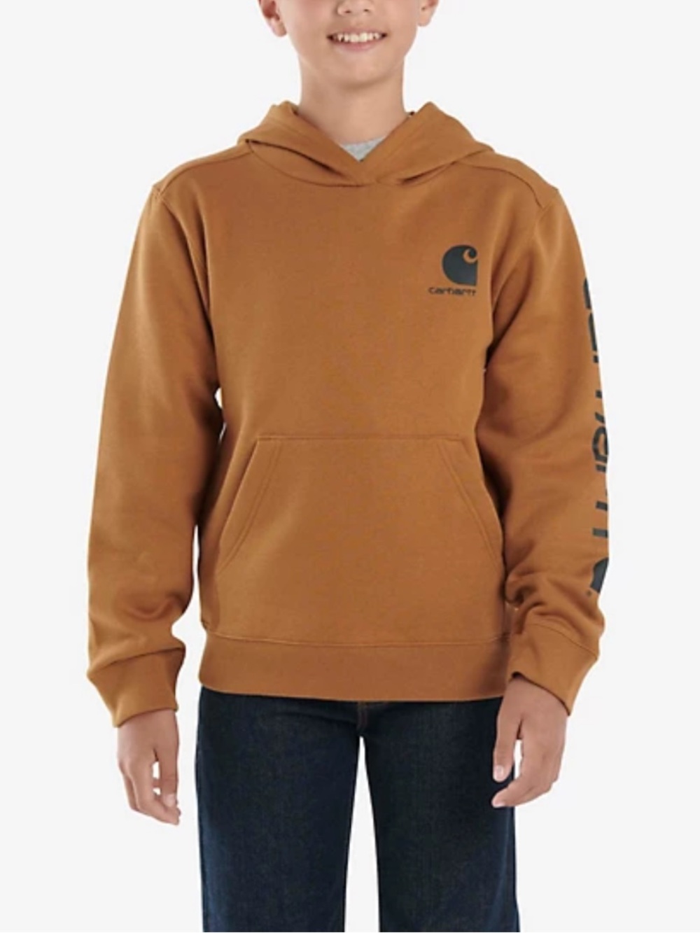 Carhartt kids brown hoodie large